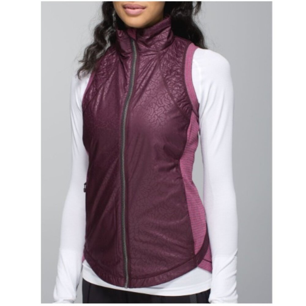Lululemon Rebel Runner Vest, Purple & Pink | Size 4